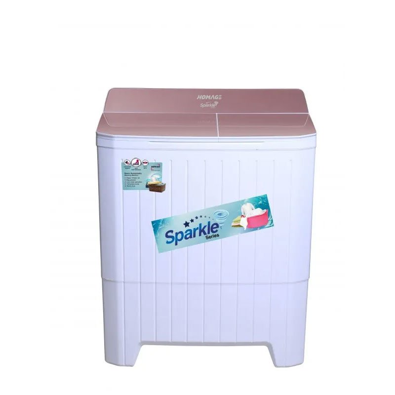 Homage HW-49102-Glass Coffee Diamond Washing Machine