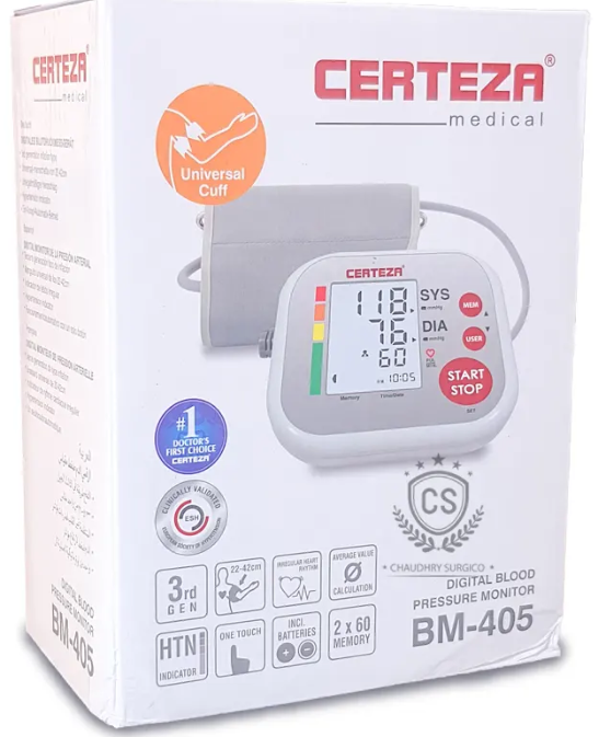 Blood Pressure Monitor Digital Certeza BM 405 upper arm